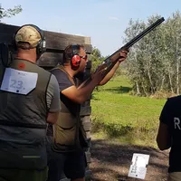 Shooter in action